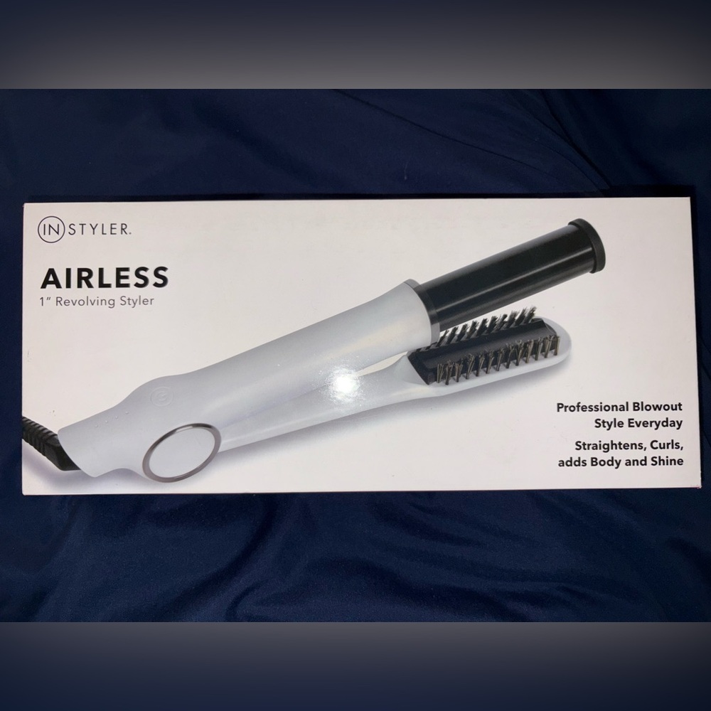 InStyler Airless 1” Revolving Styler - Black and White